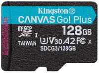 Флеш карта microSDXC 128Gb Kingston, UHS-II Class U3 V30 A2, чтение: 170Мб / с, запись: 90Мб / с, без адаптера