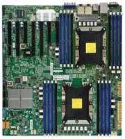 Материнская плата Supermicro MBD-X11DPH-T-B, 2xLGA 3647, Intel C622, 16xDDR4, 2xRJ45 10GBase-T, 10xSATA3 (6Gbps) RAID 0,1,5,10, 7xUSB 3.0, 1xVGA, 1xCO