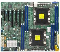 Мат плата Supermicro MBD-X11DPL-I-B, 2x LGA3647(up140W), C621, 8xDDR4, 10xSATA3 (RAID 0/1/10/5), 2x1GbE, IPMI, PCIE3.0, M.2, COM, VGA, ATX, Bulk