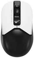 Мышь беспроводная A4TECH FG12 Panda чёрный белый USB + радиоканал