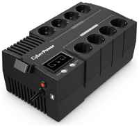 CyberPower ИБП Line-Interactive BS650E 650VA / 390W 8 Schuko розеток, USB, Black