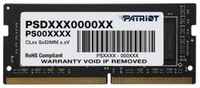Оперативная память для ноутбука 4Gb (1x4Gb) PC4-21300 2666MHz DDR4 SO-DIMM CL19 Patriot PSD44G266681S