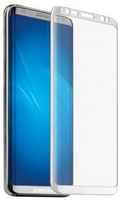 Защитное стекло DF sColor-19 для Samsung Galaxy S8 Plus 3D с рамкой белый