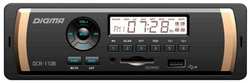 Автомагнитола Digma DCR-110B USB MP3 FM 1DIN 4x45Вт черный
