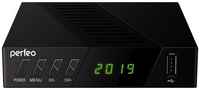 Perfeo DVB-T2/C приставка STREAM-2 для цифр.TV, Wi-Fi, IPTV, HDMI, 2 USB, DolbyDigital, пульт ДУ