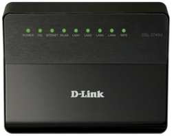 Беспроводной маршрутизатор ADSL D-Link DSL-2740U / R1A 802.11bgn 300Mbps 2.4 ГГц 4xLAN черный (DSL-2740U/R1A)