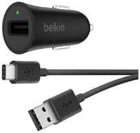 Автомобильное зарядное устройство Belkin F7U032bt04-BLK USB 2.4А