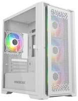 Powercase ByteFlow Micro White, Tempered Glass, 4х 120mm ARGB fans, ARGB HUB, белый, mATX (CAMBFW-A4) (ByteFlow Micro Black (CAMBFW-A4))
