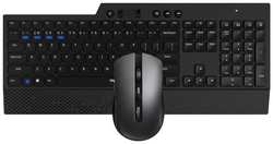 Клавиатура + мышь Rapoo 8200T клав:черный мышь:черный, USB беспроводная, slim