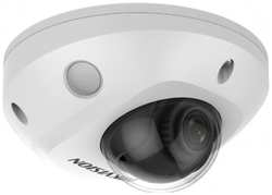 Hikvision 2Мп уличная компактная IP-камера с EXIR-подсветкой до 30м AcuSense, 1/2.8 CMOS; 2.8мм; угол обзора 108; ИК-фильтр; 0.005лк@F1.6; H.265/H.265+/H.264/H