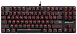 Игровая клавиатура DEFENDER MECHANOID чёрная (USB , SNK , красная подсветка, 87 кл., GK-581)