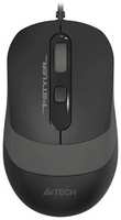 Мышь A4Tech Fstyler FM10T серый / черный оптическая (1600dpi) USB для ноутбука (3but) (FM10T GREY)