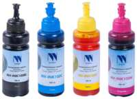 NV-Print Чернила NV PRINT универсальные на водной основе для Сanon, Epson, НР, Lexmark, комплект 4 цвета (NV-INK100U-4)