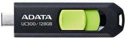 ADATA Флеш Диск A-Data 128Gb Type-C UC300 ACHO-UC300-128G-RBK / GN USB3.2 черный / зеленый (ACHO-UC300-128G-RBK/GN)