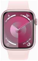 Смарт-часы Apple Watch Series 9 A2980 45мм OLED корп.розовый Sport Band рем.розовый разм.брасл.:140-190мм (MR9G3LL / A) (MR9G3LL/A)