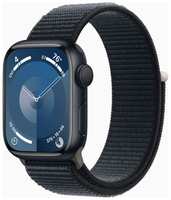 Смарт-часы Apple Watch Series 9 A2978 41мм OLED корп.темная ночь Sport Loop рем.темная ночь разм.брасл.:130-200мм (MR8Y3LL / A) (MR8Y3LL/A)