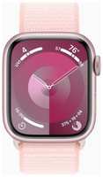 Смарт-часы Apple Watch Series 9 A2978 41мм OLED корп.розовый Sport Loop рем.розовый разм.брасл.:130-200мм (MR953LL / A) (MR953LL/A)