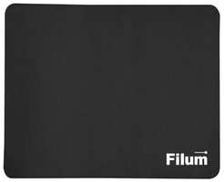Filum FL-MP-S-BK-2 Коврик для мыши черный, 250*200*3 мм., ткань+резина