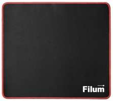 Filum FL-MP-S-GAME Коврик игровой для мыши, серия- Bulldozer, черный, оверлок, размер “S”- 250*200*3 мм, ткань+резина