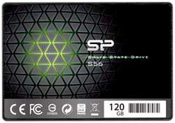 Твердотельный диск 120GB Silicon Power S56, 2.5, SATA III [R / W - 560 / 530 MB / s] TLC (SP120GBSS3S56B25)