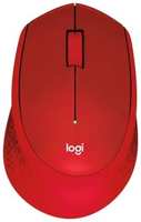 Мышь Logitech M331 Silent Plus красный оптическая (1000dpi) silent беспроводная USB (910-004916)