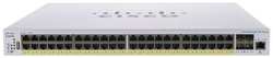 Cisco CBS350 48x10 / 100 / 1000 PoE+ ports 370W power budget, 4x 1Gb SFP uplink, 1xFan, Mounting Kit, CBS350-48P-4G (CBS350-48P-4G-CN)