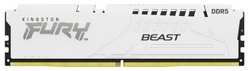 Оперативная память для компьютера 64Gb (2x32Gb) PC5-44800 5600MHz DDR5 DIMM CL40 Kingston Fury Beast White KF556C40BWK2-64