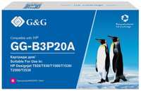 Картридж струйный G&G №727 GG-B3P20A пурпурный (130мл) для HP DJ T920 / T1500 / T2530