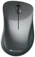 CANYON MW-11, 2.4 GHz Wireless mouse,with 3 buttons, DPI 1200, Battery:AAA*2pcs,Black,67*109*38mm,0.063kg (CNE-CMSW11B)
