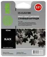 Картридж Cactus CS-CLI521BK для Canon Pixma MP540 /  MP550 /  MP620 /  MP630 /  MP640 /  MP660 /  MP980 /  MP990; iP3600 /  iP4600 /  iP4700; MX860, черный, 1505 стр
