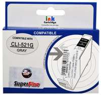 Картридж SuperFine CLI-521GY CLI-521GY для для Canon PIXMA iP3600 iP4600 MP540 MP620 MP630 MP980 535стр Серый