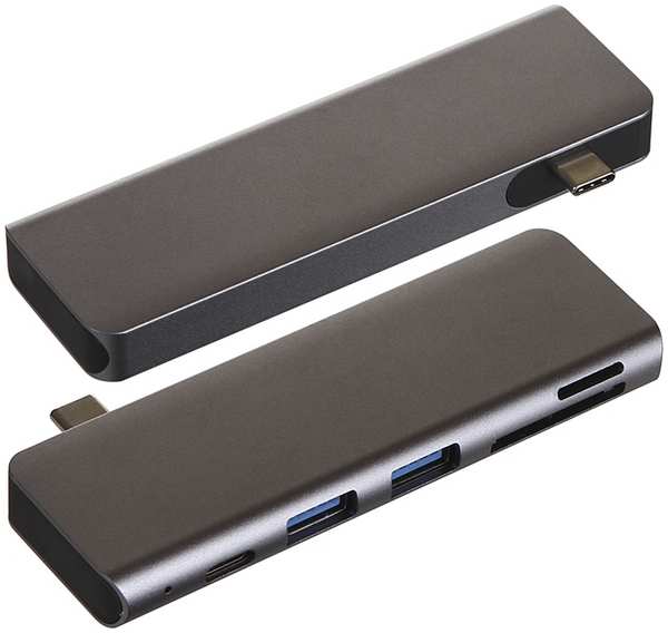 Хаб USB Baseus Harmonica 5in1 HUB Adapter Grey CAHUB-K0G 21016032