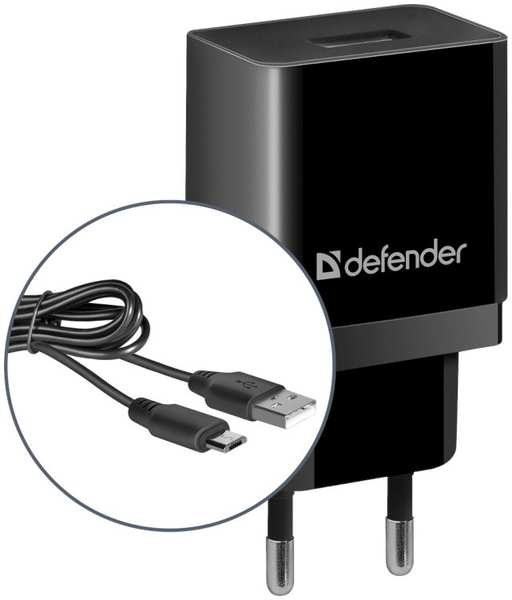 Зарядное устройство Defender UPC-11 1xUSB + кабель microUSB 83556 21018078