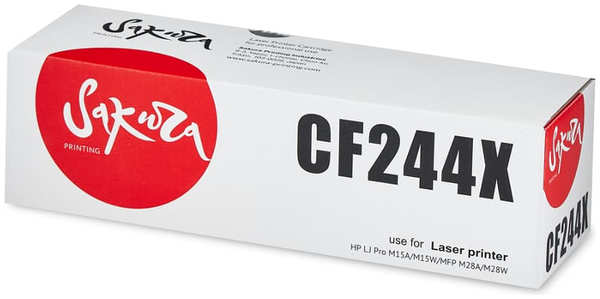 Картридж Sakura CF244X Black для HP LJ Pro M15a/M15w/ M28a/M28w 21032789