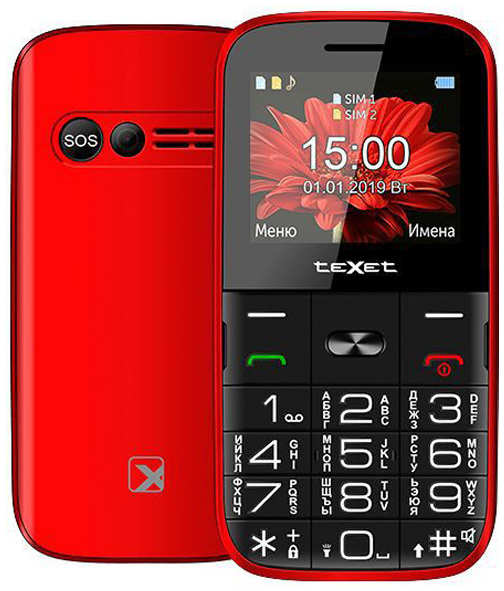 Сотовый телефон teXet TM-B227 Red 21033199