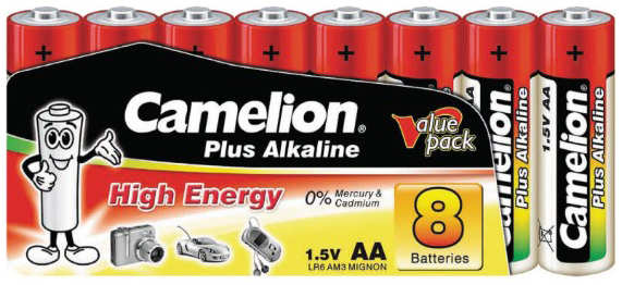 Батарейка AA - Camelion Alkaline LR6-SP8 Plus (8 штук) 21035793