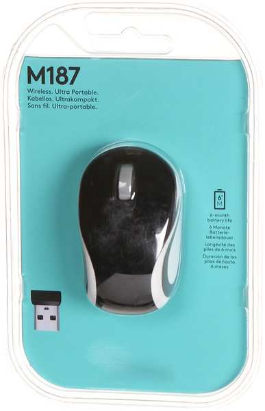 Мышь Logitech Wireless Mini Mouse M187 910-002736 / 910-002731