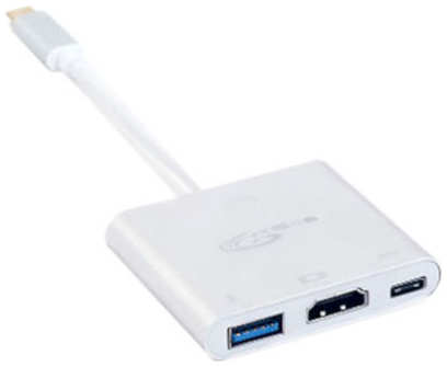 Адаптер KS-is Type-C M - USB/HDMI/Type-C F KS-342