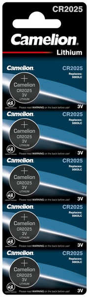 Батарейка CR2025 - Camelion CR2025 BL-5 (5 штук) 1594