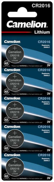 Батарейка CR2016 - Camelion BL-1 CR2016-BP5 (5 штук) 1593 21057204