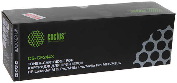 Картридж Cactus CS-CF244X Black для HP LJ M15 Pro/M15a Pro/M28a Pro MFP/M28w Pro MFP 21077071
