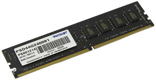 Модуль памяти Patriot Memory PSD44G240081 DDR4 DIMM 2400Mhz PC4-19200 CL16 - 4Gb 21151256
