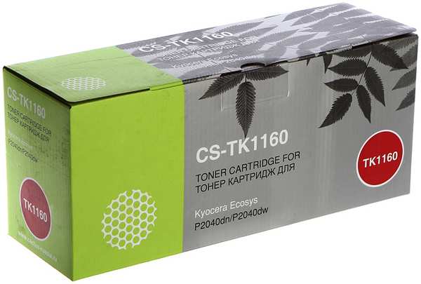 Картридж Cactus CS-TK1160 Black для Kyocera Ecosys P2040dn/P2040dw 21161260