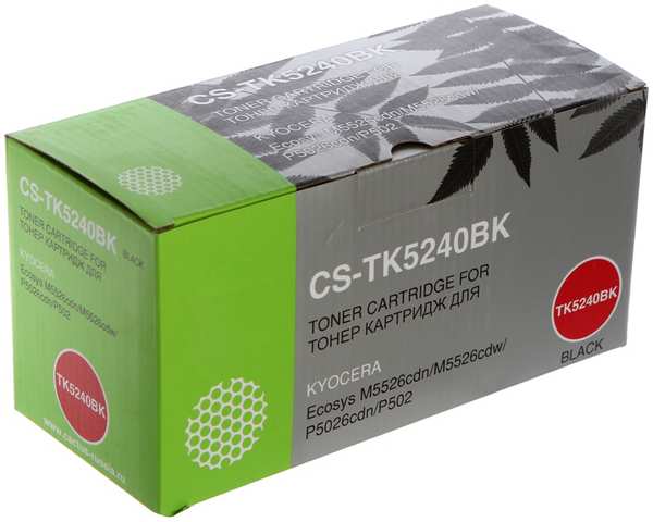 Картридж Cactus CS-TK5240BK Black для Kyocera Ecosys M5526cdn/M5526cdw/P5026cdn/P5026cdw 21161272