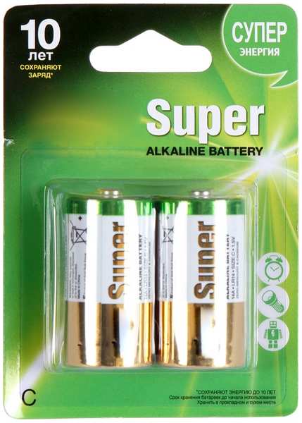 Батарейка C - GP 14A Alkaline LR14-2CR2 (2 штуки) 2116893