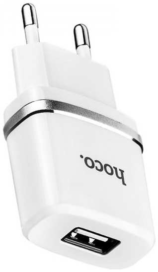 Зарядное устройство Hoco C11 Smart 1xUSB White 21197796
