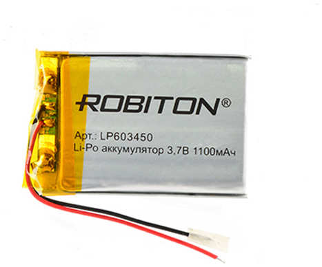 Аккумулятор LP603450 - Robiton 3.7V 1100mAh PK1 LP1100-603450 14692