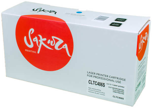 Картридж Sakura для CLP-360/365/368/CLX-3300/3305 Samsung CLT-C406S)