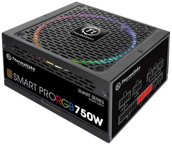 Блок питания Thermaltake Smart Pro RGB 750W PS-SPR-0750FPCBEU-R