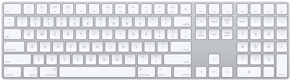 Клавиатура APPLE Magic Keyboard with Numeric Keypad MQ052 (Английская раскладка клавиатуры) Magic Keyboard MQ052RS/A